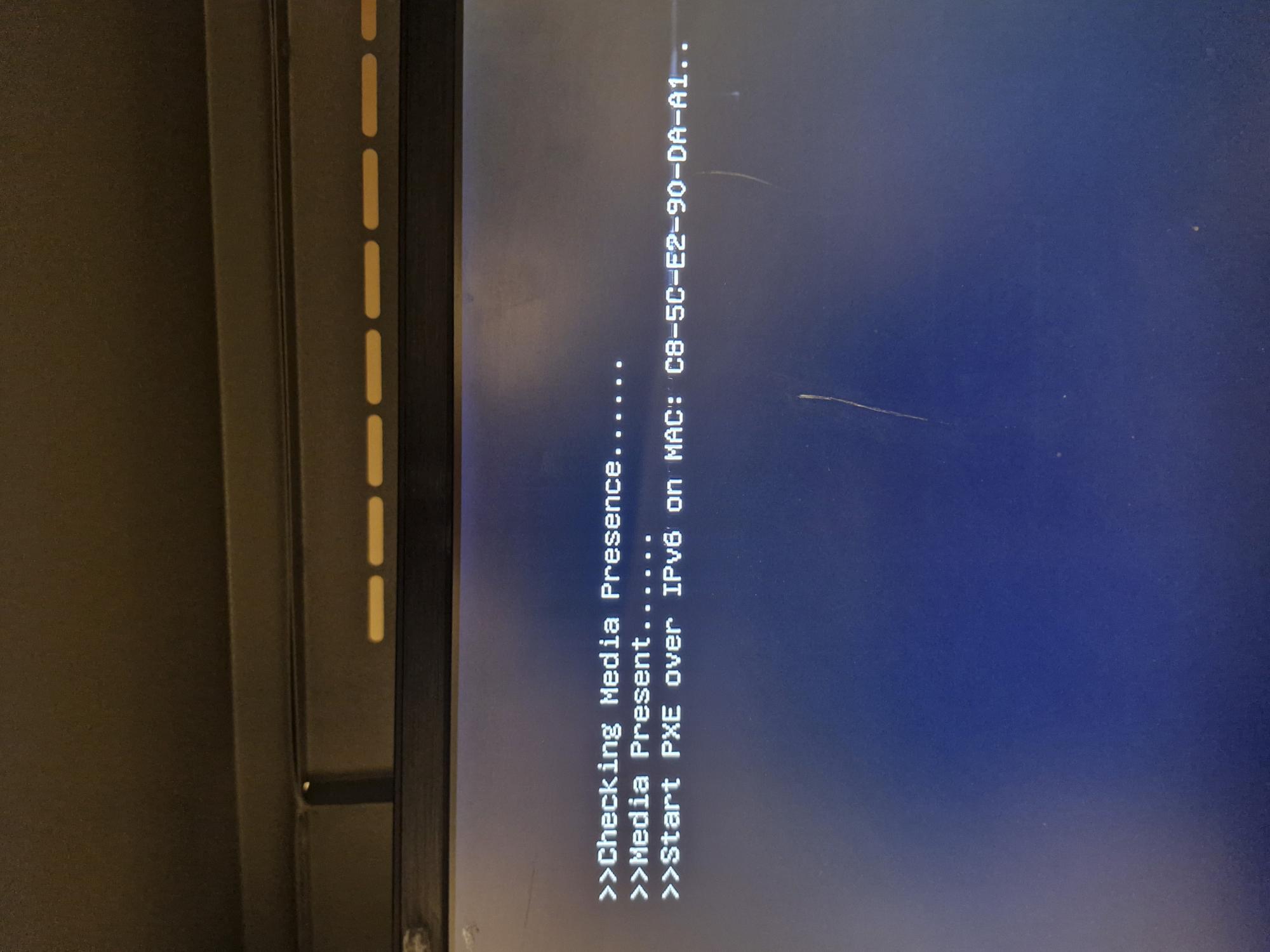 PXE error message