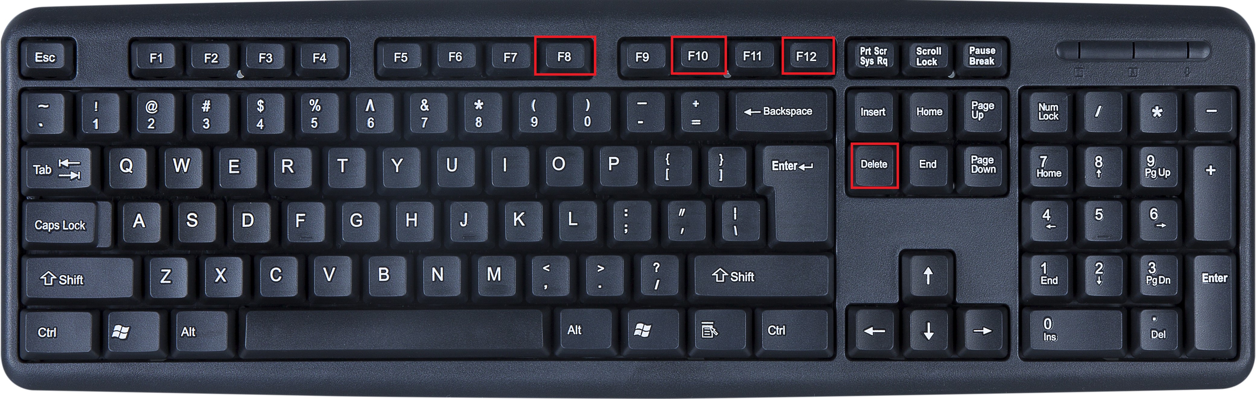 Tasten zum Öffnen des BIOS